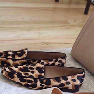 J CREW Leopard Loafers